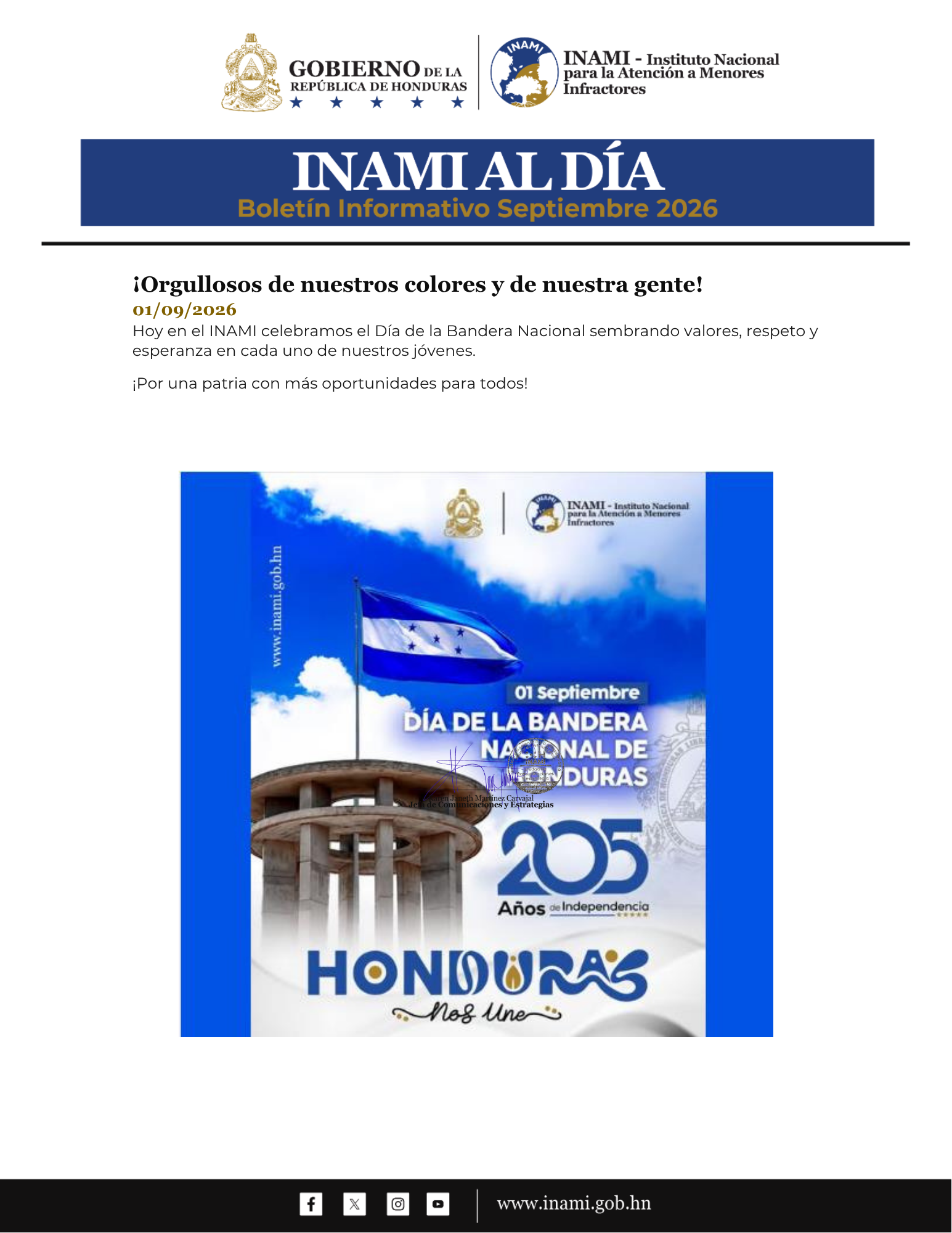 Boletín Informativo - Septiembre 2026