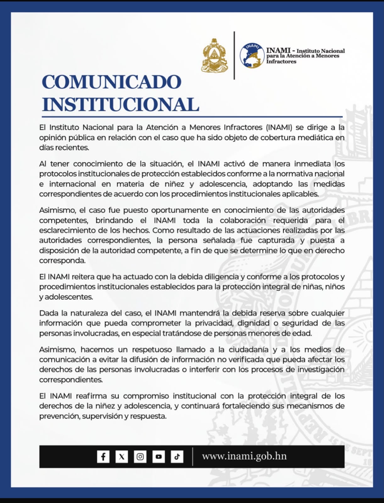Comunicado Oficial